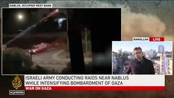Israeli army conducting raids near Nablus while intensifying bombardment of Gaza News Clip