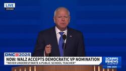 Gov. Tim Walz accepts the Democratic vice presidential nomination News Clip