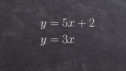Solving a linear system of two equations by graphing Instructional Video
