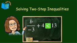 Solving and Graphing Two Step Inequalities | 7.EE.B.4 Instructional Video