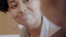 Focused, smiling woman enjoying art and craft project, assembling string art Stock Footage