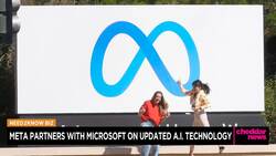 Meta Partners With Microsoft on Updated AI Technology News Clip