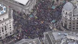 UK: Thousands of protesters march demanding tougher action on climate change around UK on Global Day of Action for Climate Justice.. News Clip
