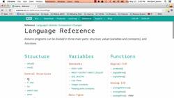 How to Use and Understand the Arduino Reference :: Open Source Hardware Group Arduino Tutorials Instructional Video