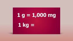 Converting Metric Measurements of Mass Instructional Video