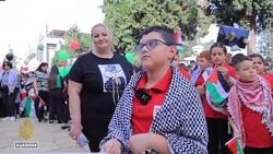 Occupied West Bank protests: Palestinians gather in support of Gaza News Clip