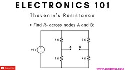 Electronic 101: Finding Thevenin's Resistance Instructional Video