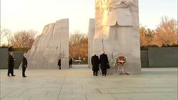 Trump pays visit to national MLK memorial Instructional Video