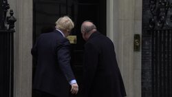 Boris Johnson keeps his grip as he shakes hands with visiting Maltese president News Clip