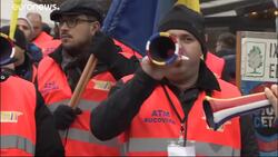 Eastern European truckers protest against EU mobility package News Clip