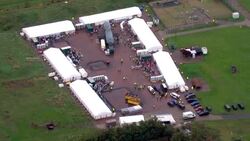 Aerials of Manston immigration centre News Clip