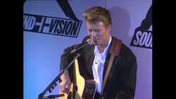 David Bowie at launch of Sound and Vision World Tour News Clip
