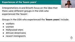 American people and the 'boom' in the 1920s Instructional Video