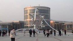CLEAN : Beijing 2022:The Olympic flame in snowflake-shaped Cauldron in Yanqing News Clip