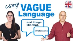 Improve Your Spoken English with Vague Language - English Speaking Lesson Instructional Video