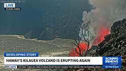 Hawaii's Kilauea volcano erupts with sudden new activity News Clip