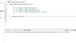 Core Java Programming Course- Character Classes in RegEx (regular expressions) Instructional Video