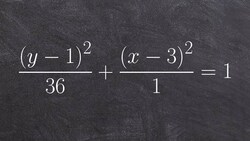 Learn to graph an ellipse from an equation Instructional Video