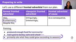 Writing a section about Anglo-Saxon farming for a non-chronological report Instructional Video