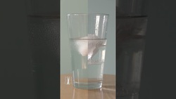 Time Lapse Demo: Melting Ice Does NOT Change Water Level Instructional Video