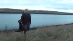 CLEAN : French police patrol dunes of Calais looking for people smugglers News Clip