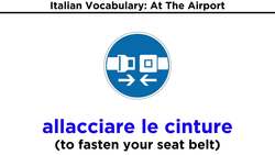 Italian Vocabulary: At the Airport Instructional Video