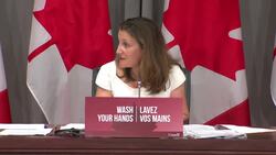 Freeland says she didn't see exchange between Singh and Therrien News Clip