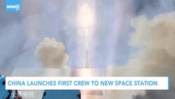 China Launches First Crew To New Space Station News Clip