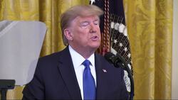 Trump signs order to combat human trafficking News Clip