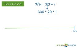 Subtracting Three-Digit Numbers Using a Number Line Instructional Video