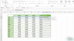 Microsoft Excel 2021365 - Beginner to Advanced - Finding the Average with the AVERAGE Function Instructional Video