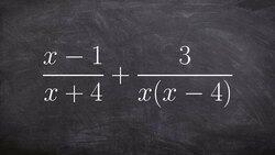 Adding constraints to the sum of two rational expressions with unlike denominators Instructional Video