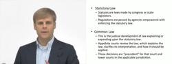 Statutory vs Common Law Instructional Video