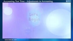 Quiz on Adjustment Income and Expenses Instructional Video