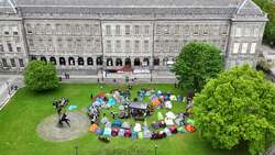 Students at protest camp inside Trinity College vow to stay ‘indefinitely’ News Clip
