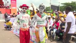 CLEAN : Ivory Coast: thousands of people attend ruling party rally News Clip