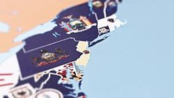 New Jersey from USA States Stock Footage