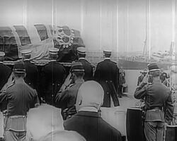 Funeral of Archduke Franz Ferdinand of Austria, Wilhelm II declares war. 1914. Stock Footage