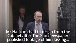 Investigators raid two homes over leaking of Matt Hancock CCTV News Clip