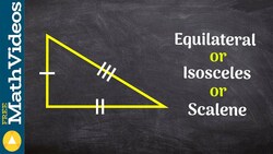 Learn how to classify a triangle by it's sides ex 8 Instructional Video