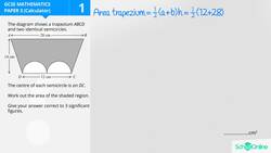 GCSE Secondary Maths Age 13-17 - Geometry & Measures: Area of irregular shapes - Explained Instructional Video