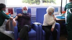 Couple married for 58 years get vaccinated at the hospital where they first met News Clip
