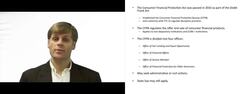 Consumer Financial Protection Act Instructional Video