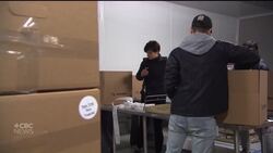 Volunteers pitch in at Montreal food banks News Clip