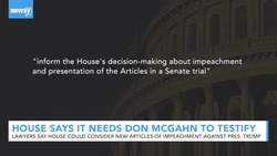 House Judiciary Committee Says It Needs Don McGahn To Testify News Clip