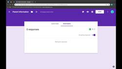 How to Choose a Response Destination in Google Forms Instructional Video