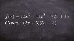 When Given a Polynomial & Its Factors Find All Zeros and Write as a Product of its Factors Instructional Video