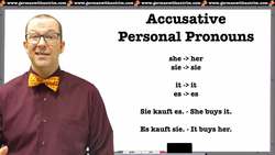 How to Use Accusative Pronouns in German Instructional Video