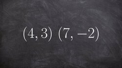 How to find the slope of two line using slope formula Instructional Video