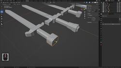 Blender to Unreal Engine - Become a Dungeon Prop Artist - Modelling the Weapons Rack Instructional Video